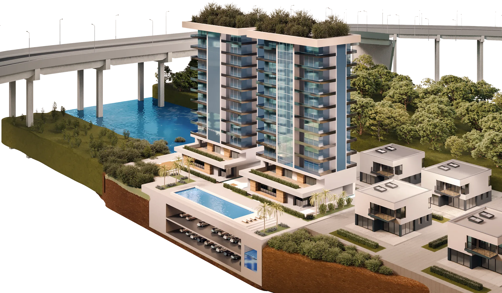 Building cutaway illustrating where Naturaseal products are applied